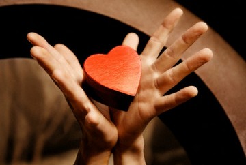 Hands Offering Heart Box